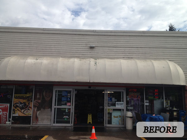 Awning Before Photo